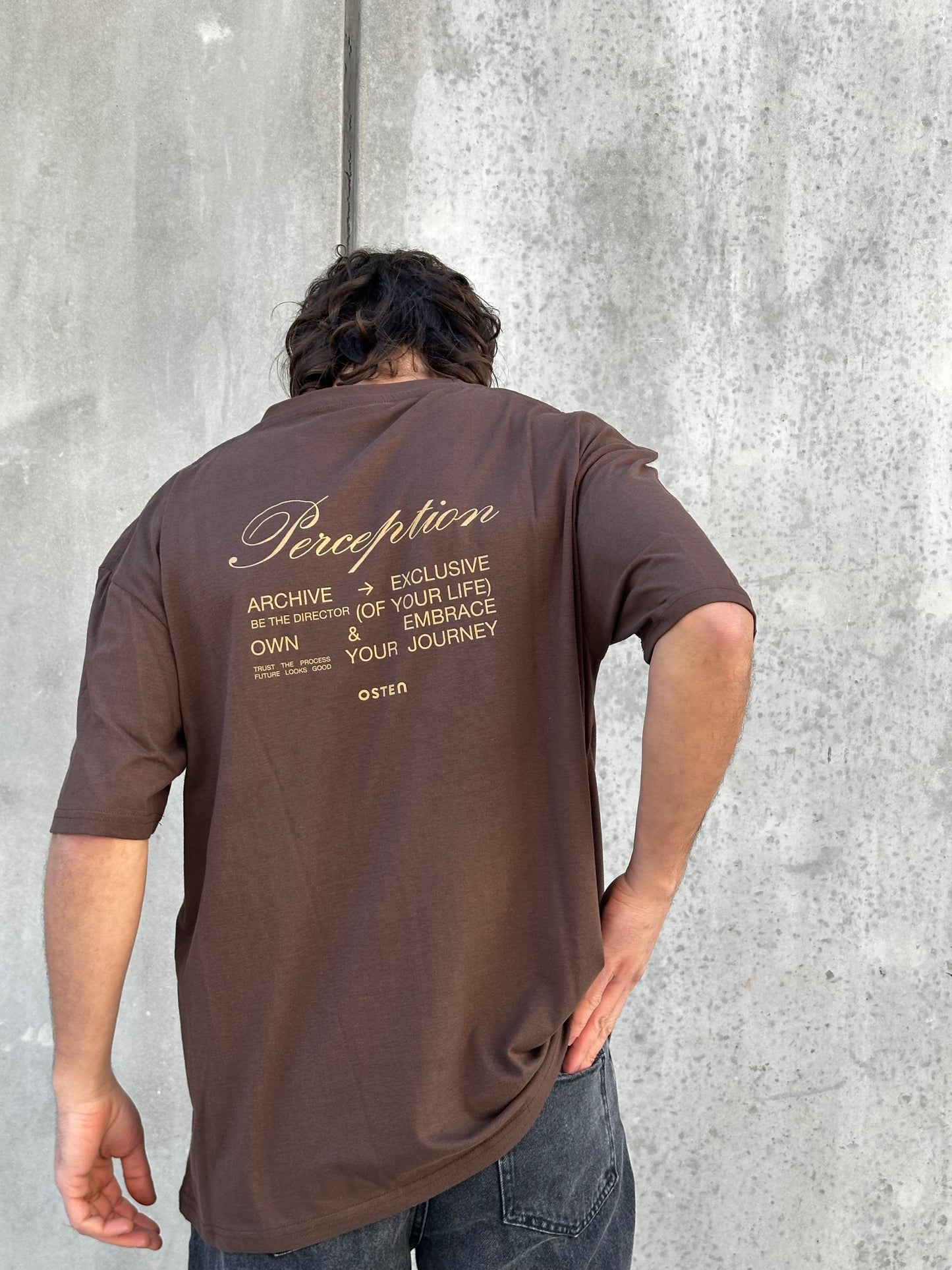 Remera PERCEPTION marrón