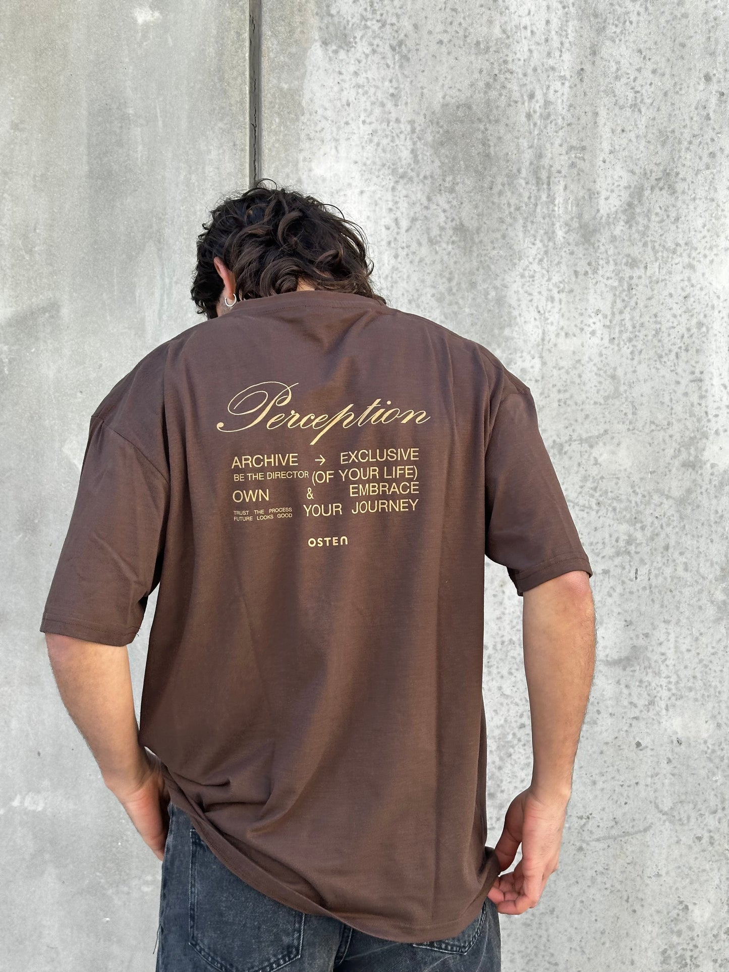 Remera PERCEPTION marrón