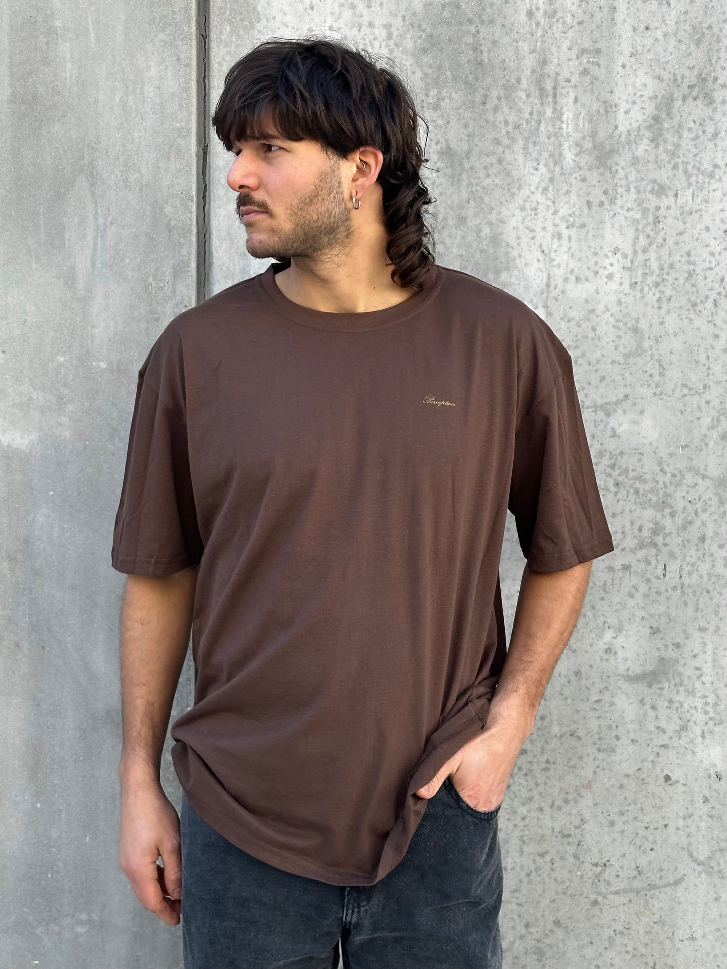 Remera PERCEPTION marrón