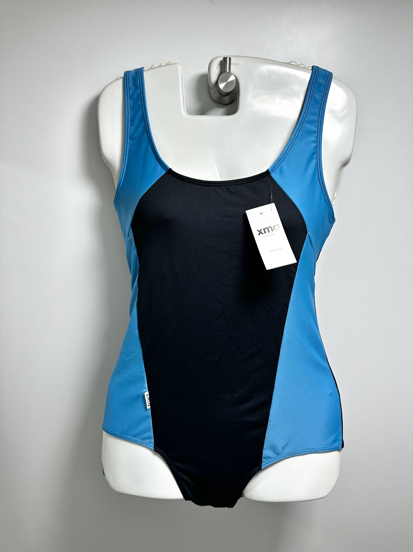 Malla Natación dama entera XMAS VERTICAL AZUL