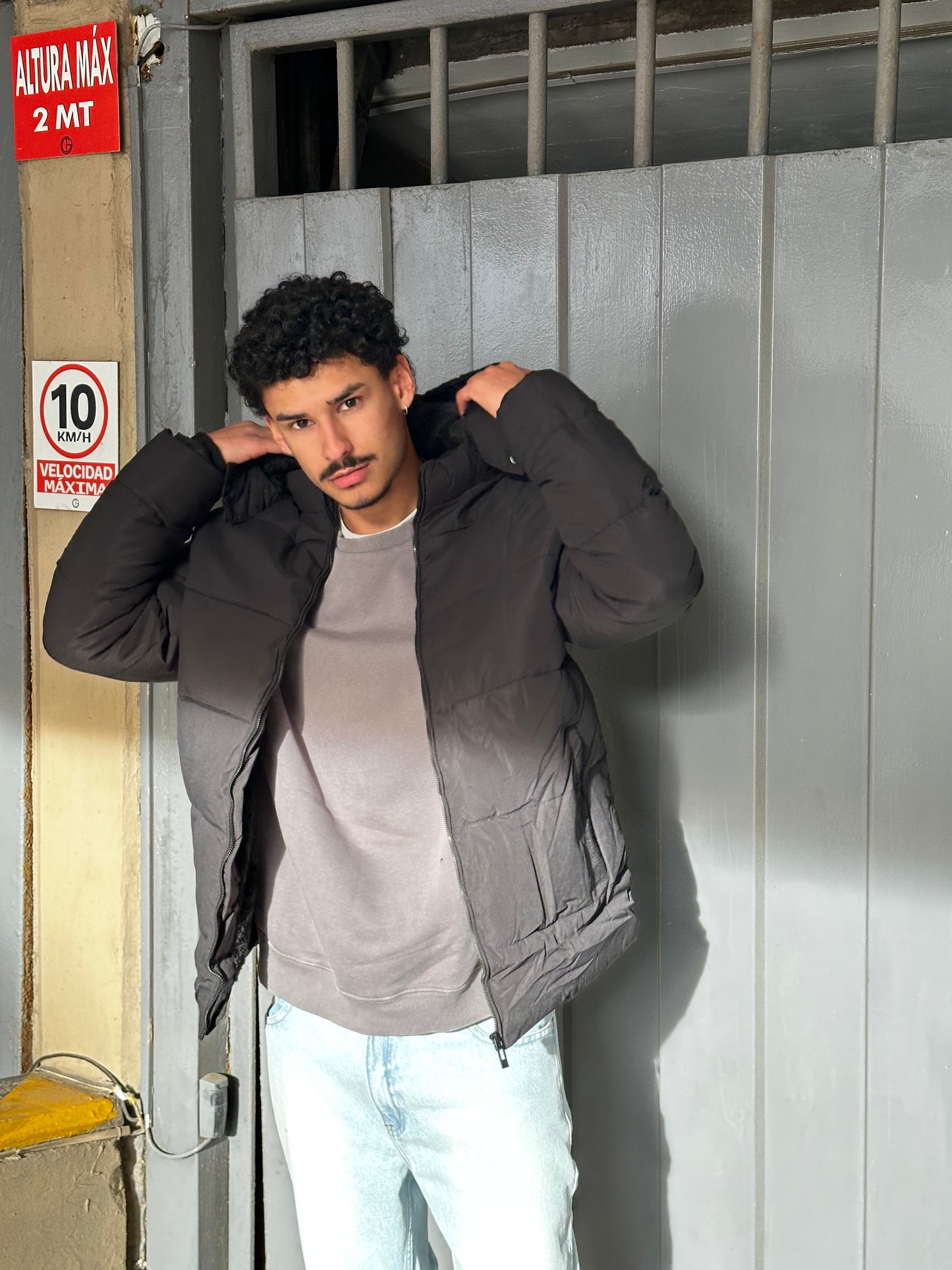 Campera CORDERITO Negra