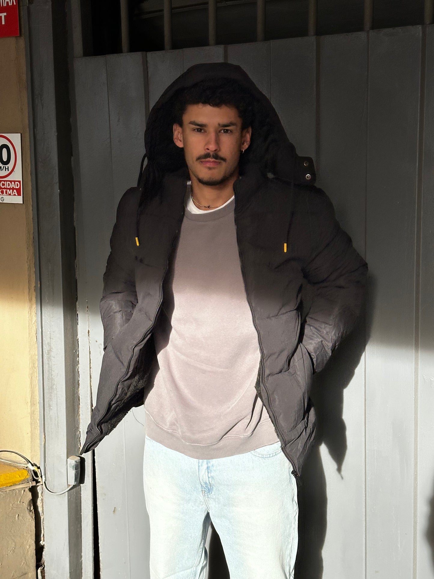 Campera CORDERITO Negra