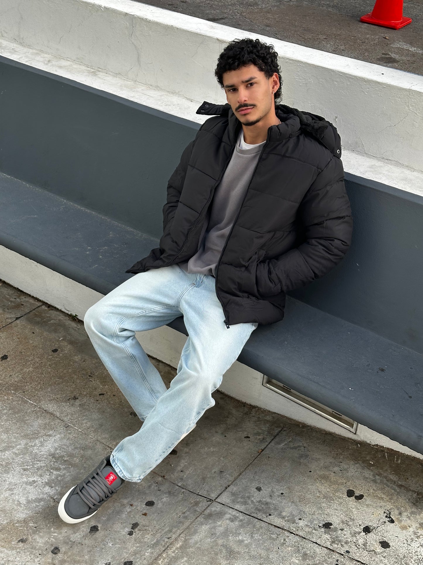 Campera CORDERITO Negra