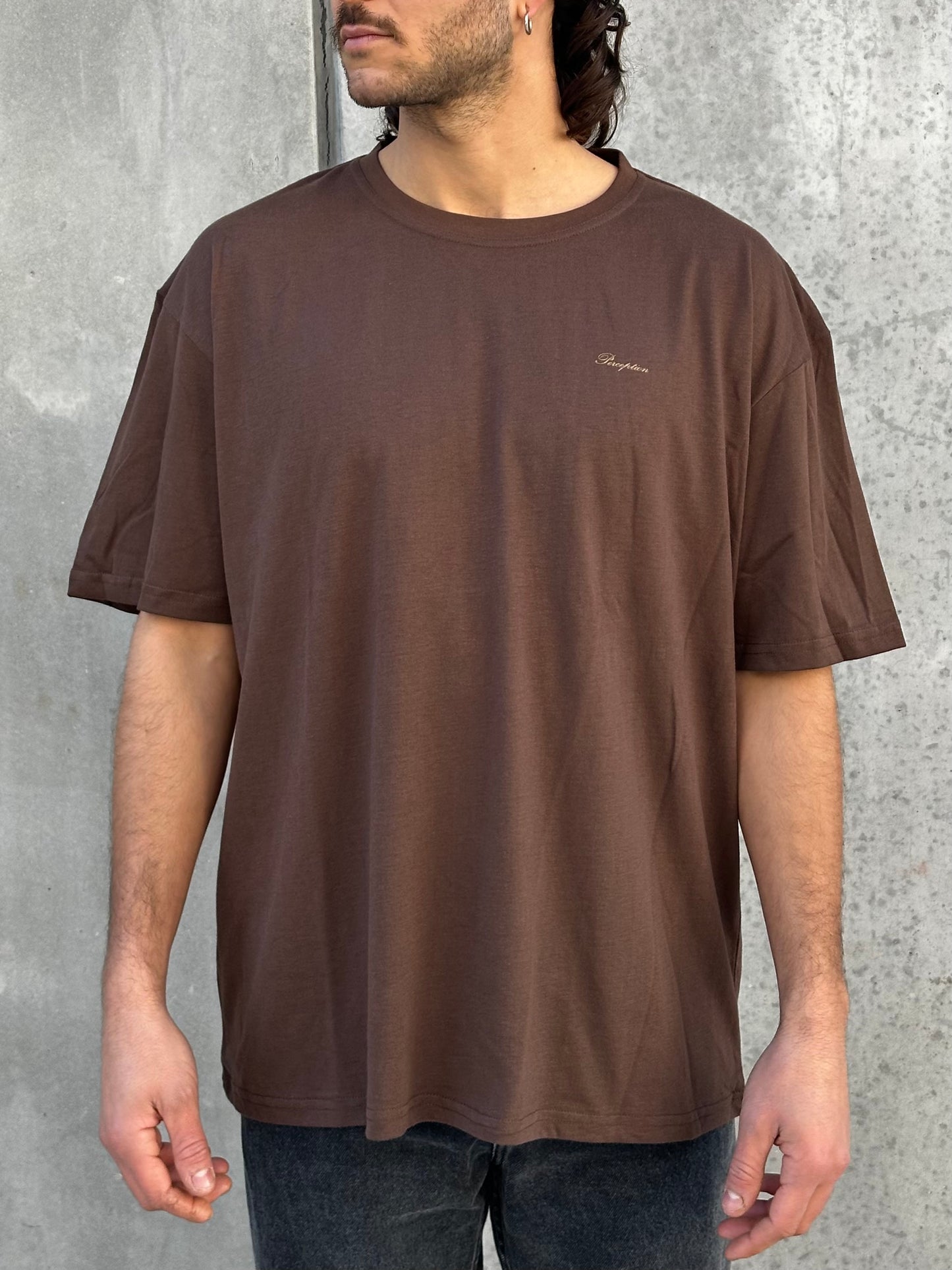 Remera PERCEPTION marrón