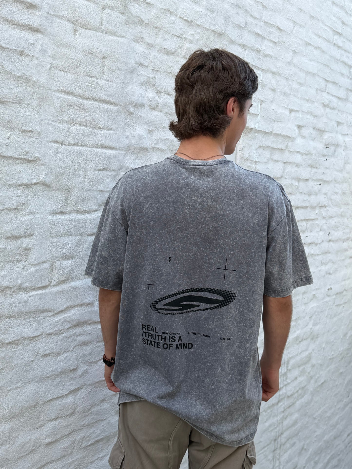 Remera TRUTH gris