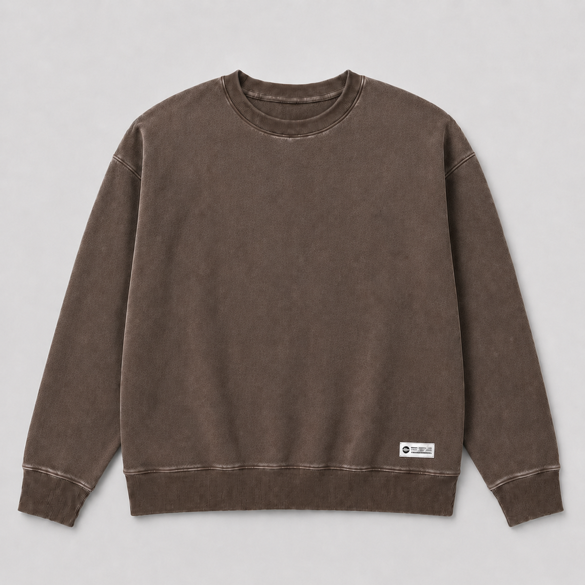 Buzo Liso Lavado Marron