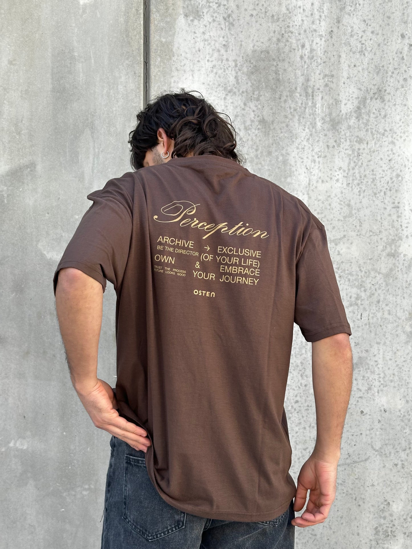 Remera PERCEPTION marrón