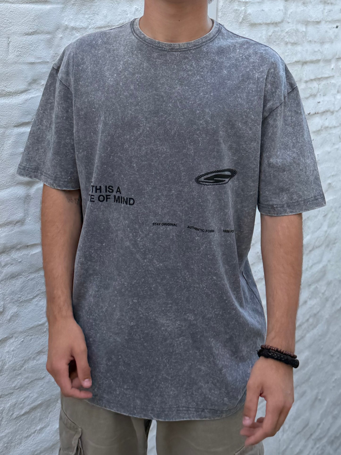 Remera TRUTH gris