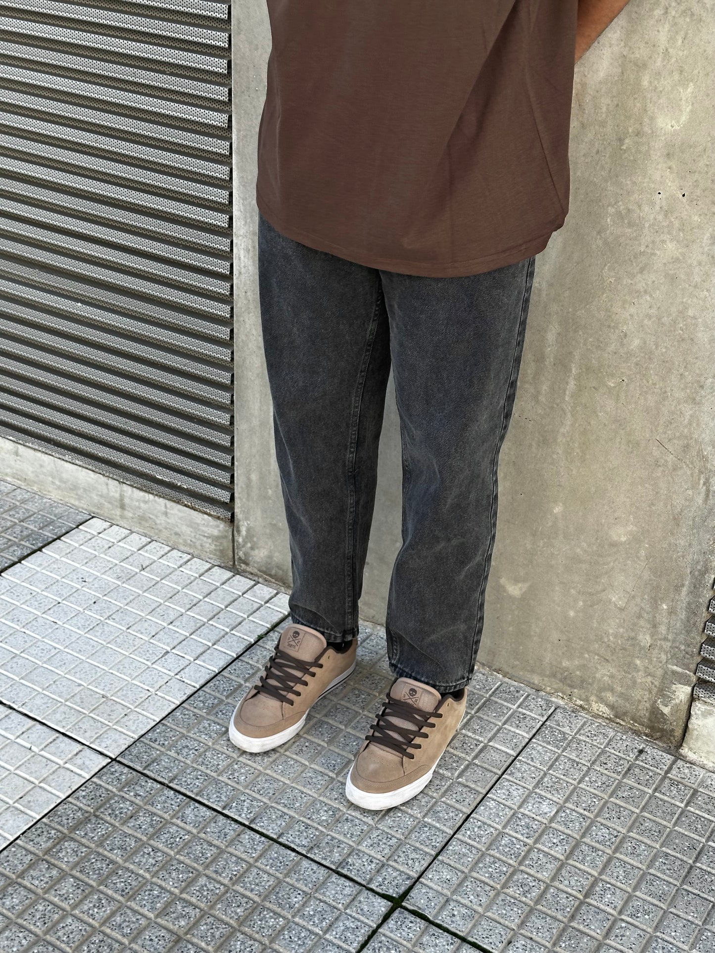 Jean MOM Gris lavado