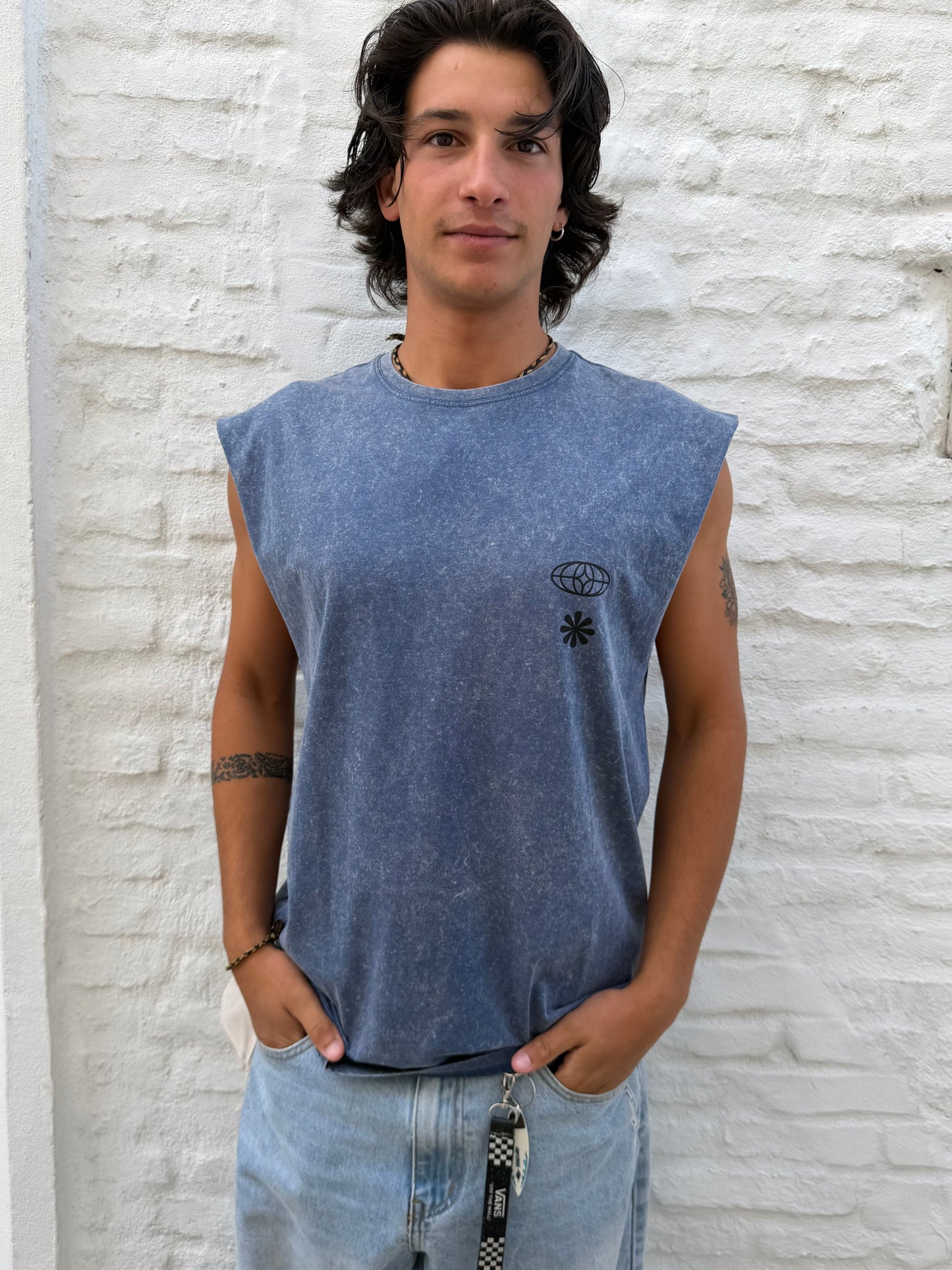 Musculosa WORLD azul