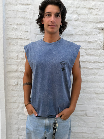 Musculosa WORLD azul