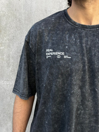 Remera REAL gris lavado