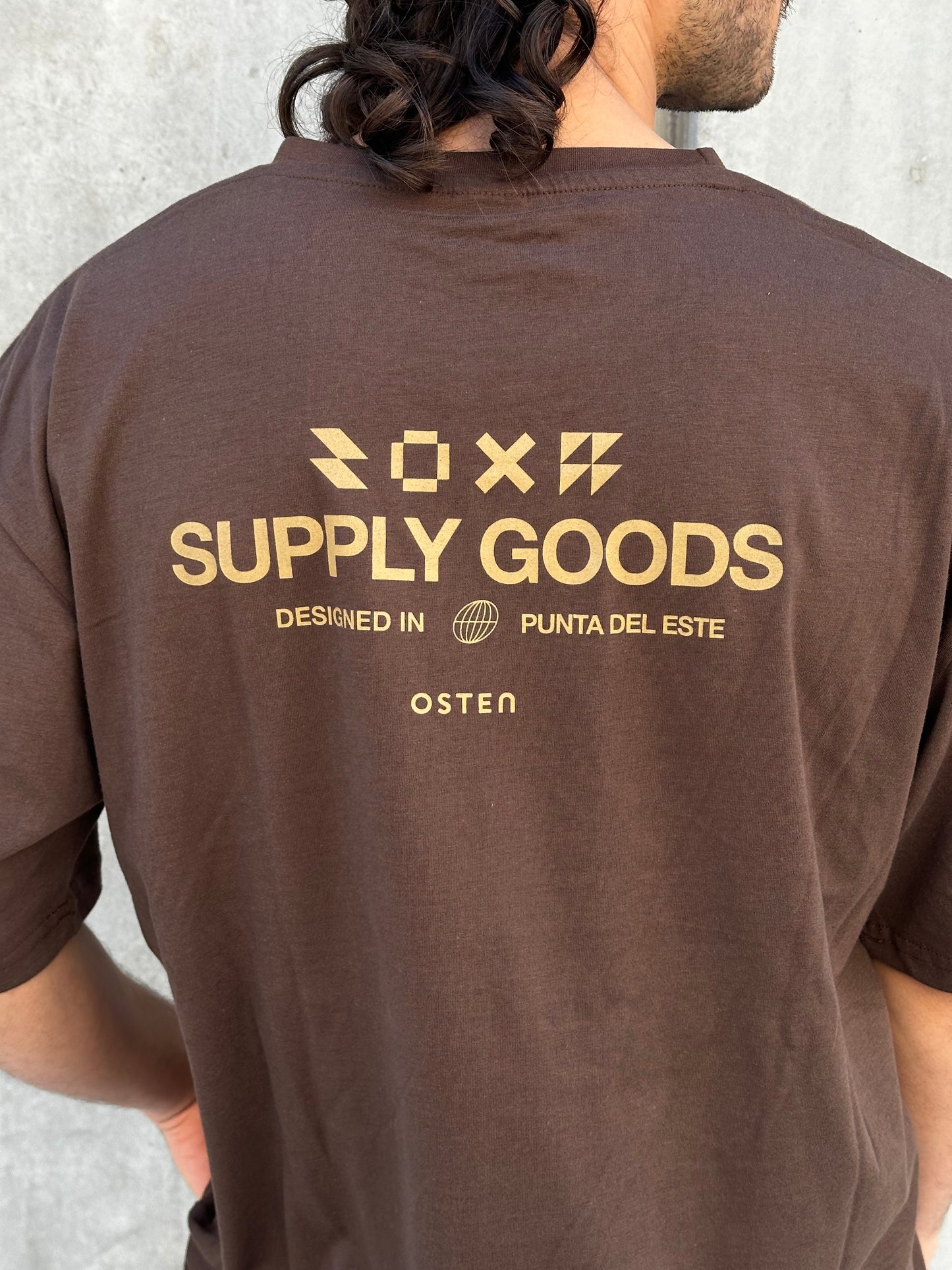 Remera SUPPLY marrón