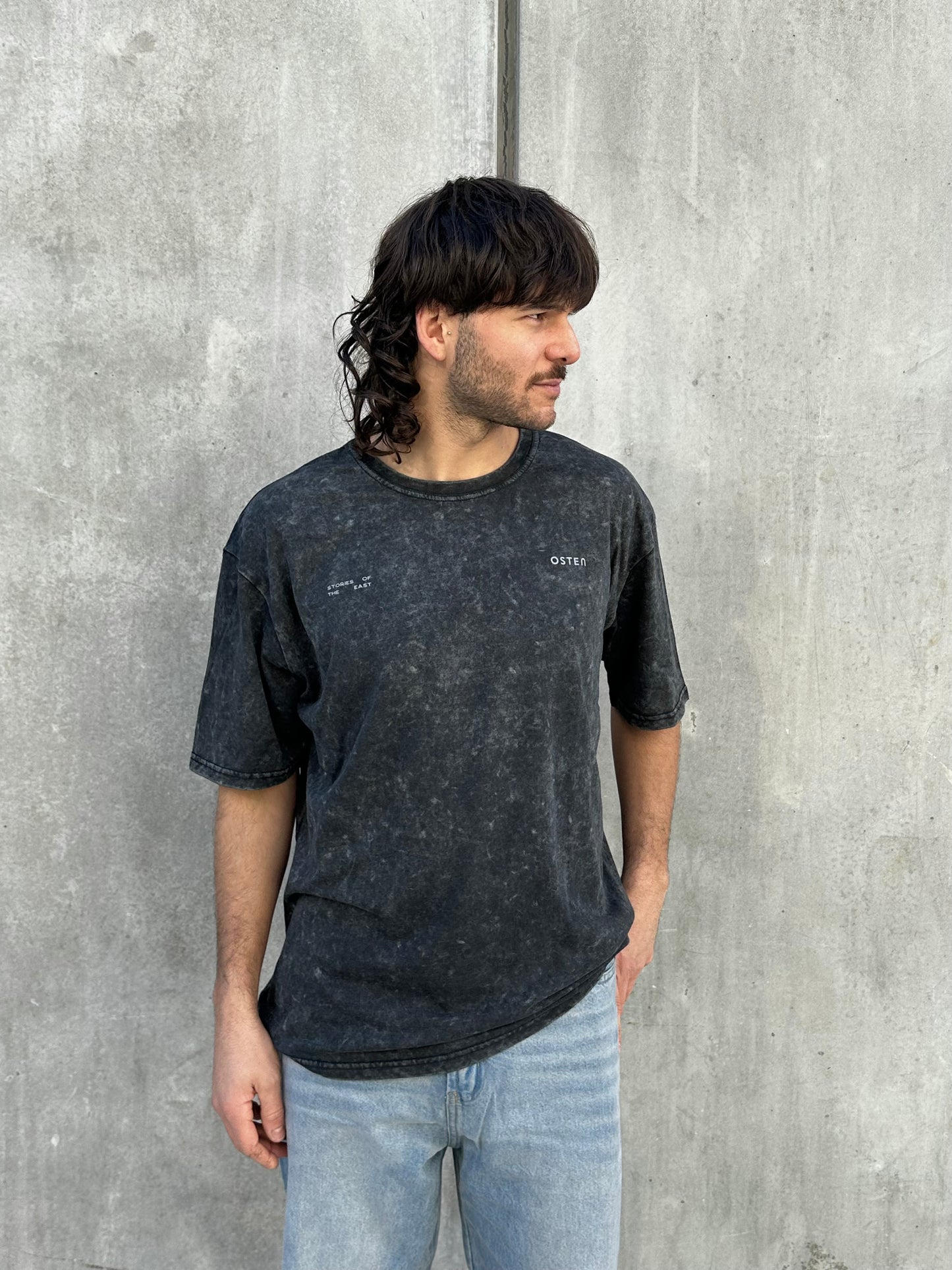 Remera EAST gris