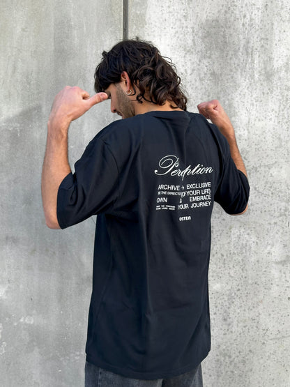 Remera PERCEPTION negra