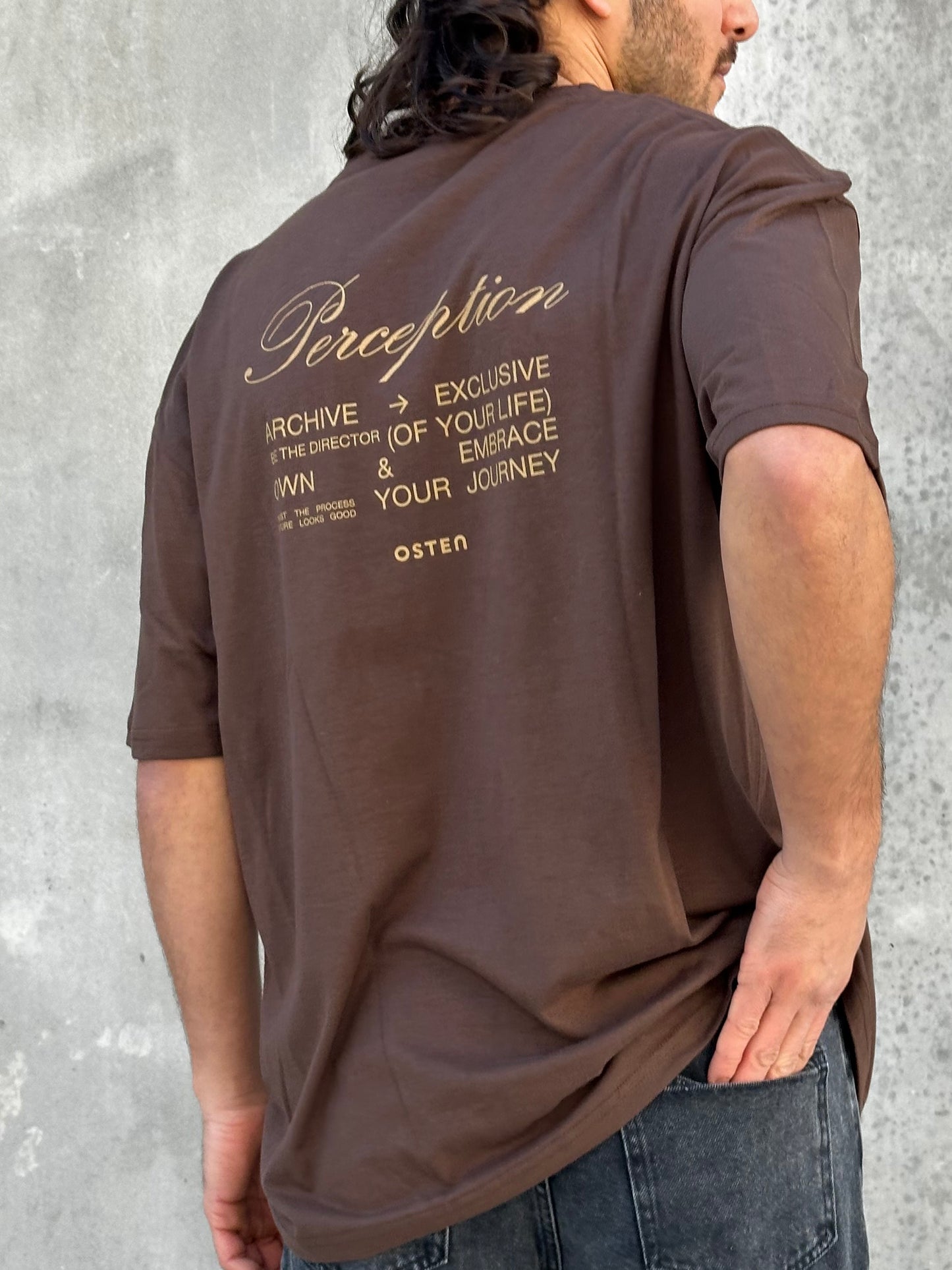 Remera PERCEPTION marrón