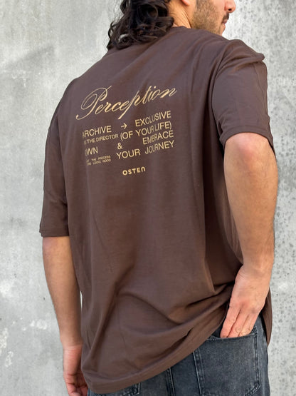 Remera PERCEPTION marrón