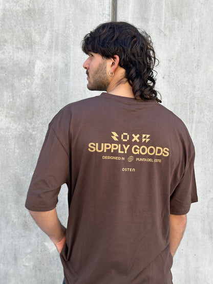 Remera SUPPLY marrón