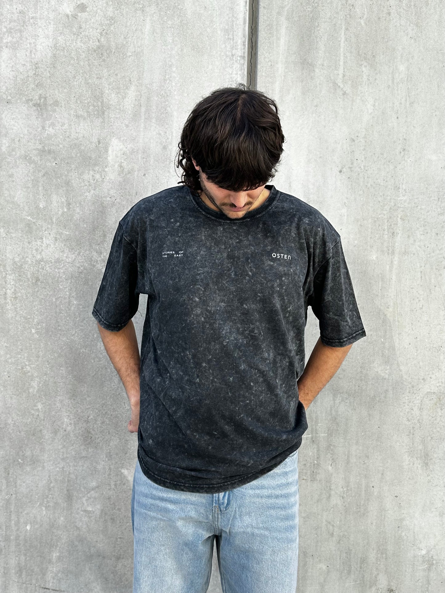 Remera EAST gris