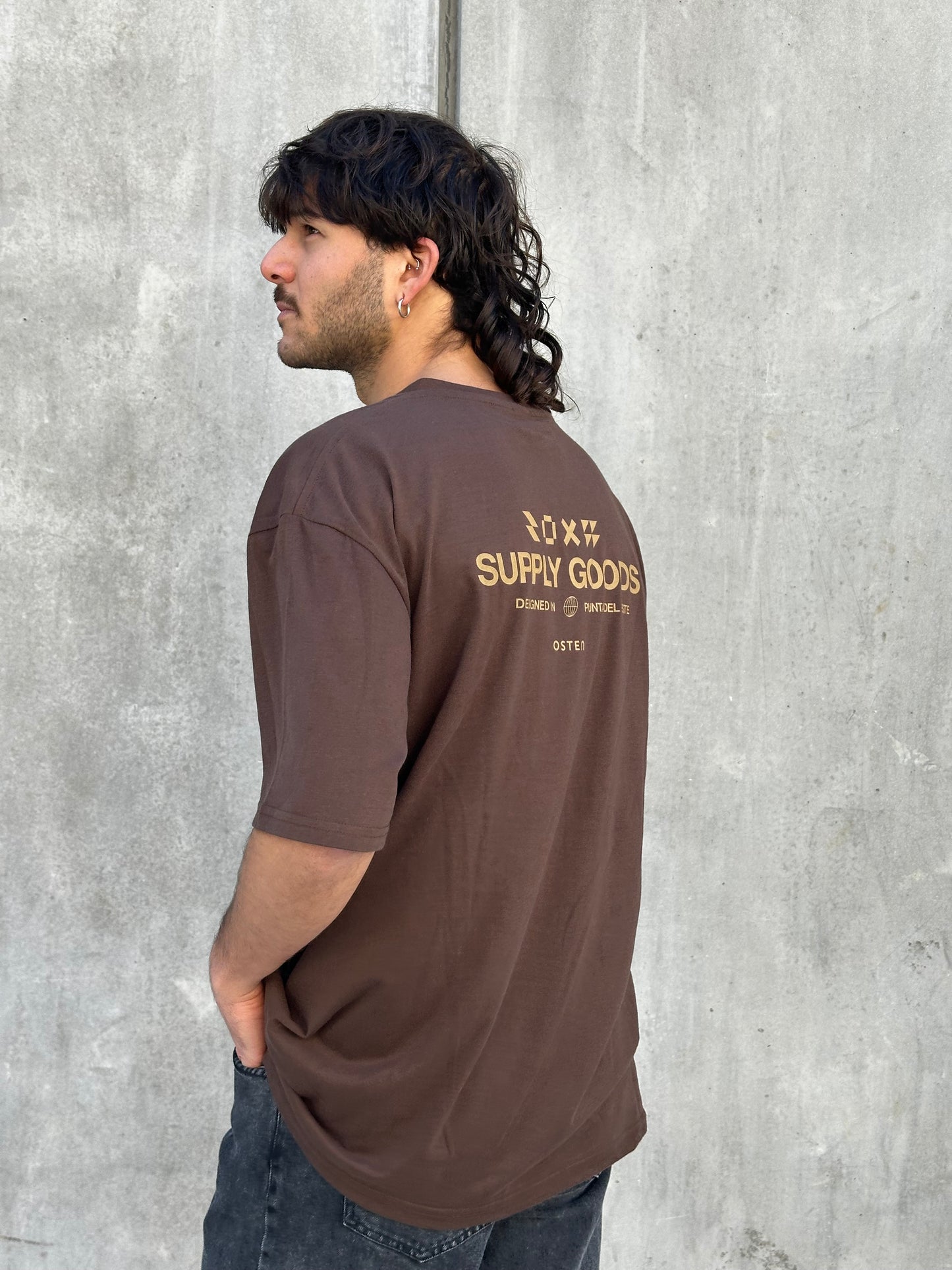Remera SUPPLY marrón