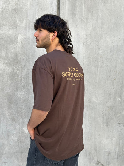 Remera SUPPLY marrón