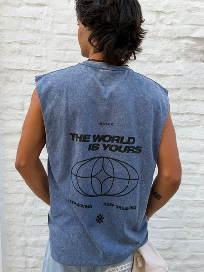 Musculosa WORLD azul