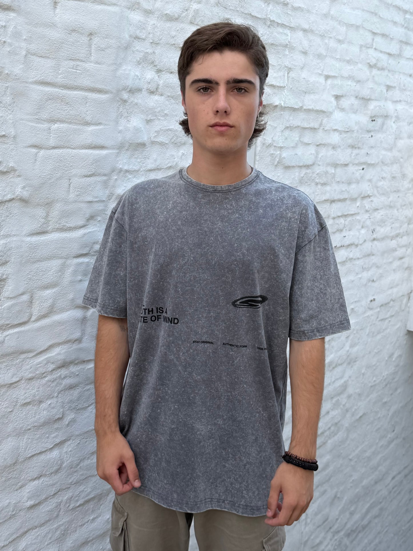 Remera TRUTH gris