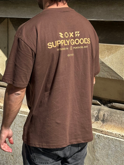 Remera SUPPLY marrón