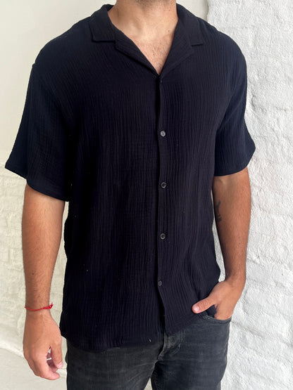 Camisa Muselina NEGRA