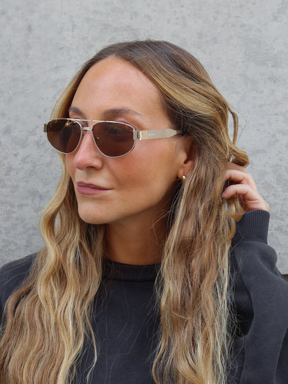 Lentes Sol Osten Nice Dorado