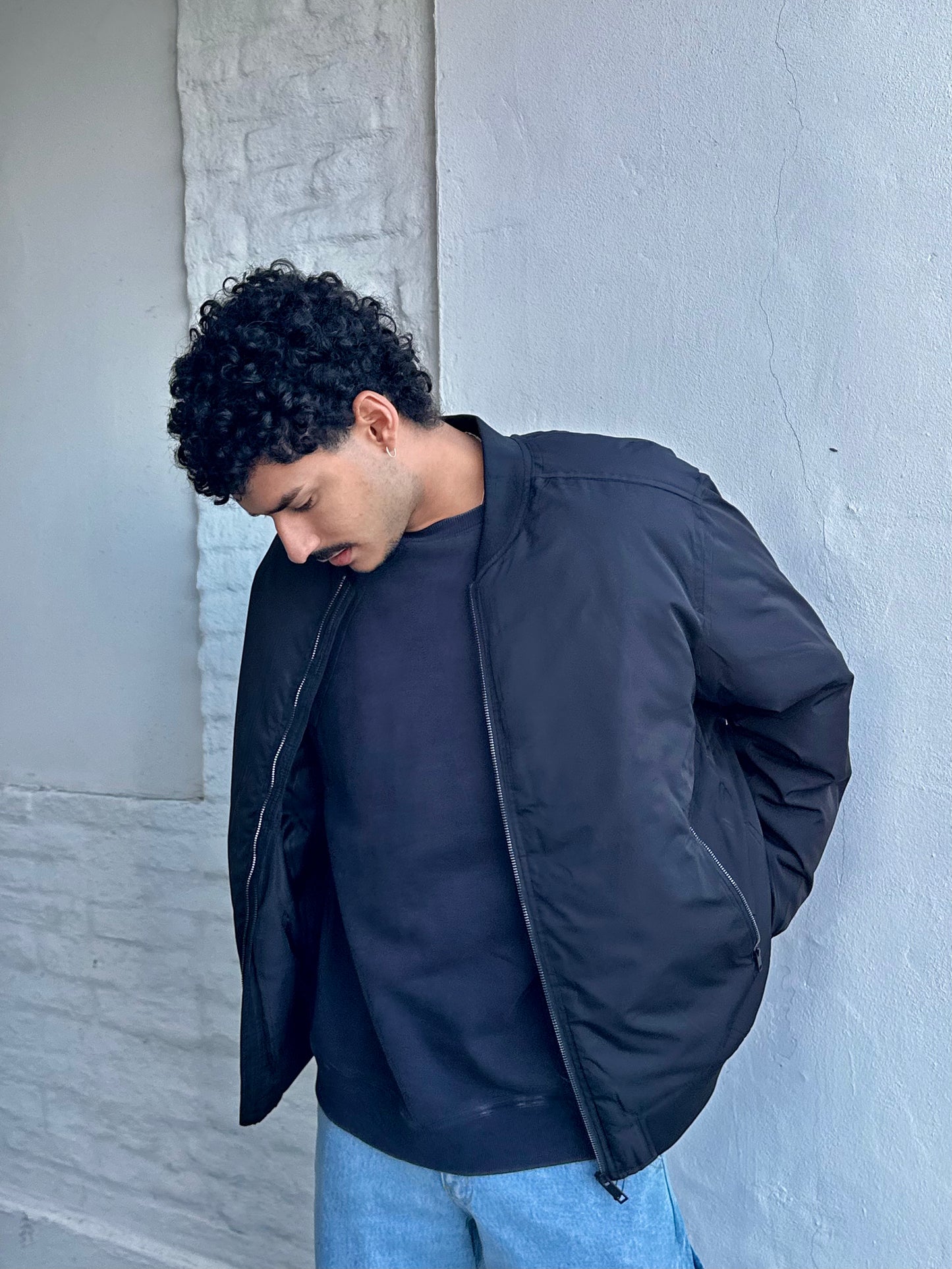 Campera BOMBER Negra
