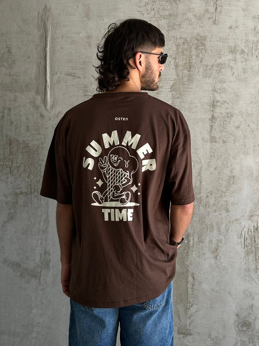 Remera Summer MARRON